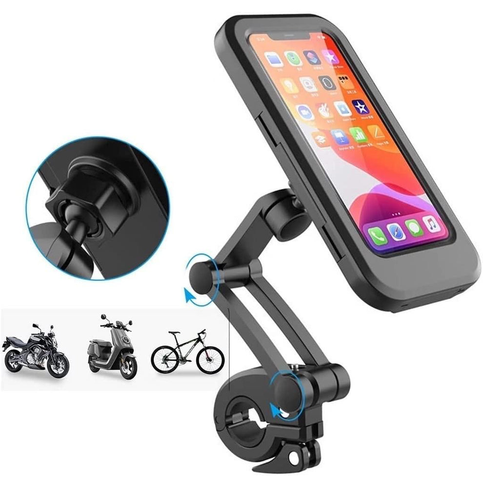 Waterproof Bike Phone Mount | 360° Protection for Riders & Delivery Heroes - DailyMart™